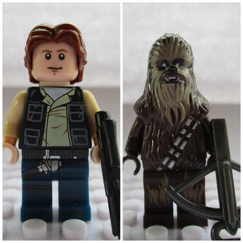 Star Wars Toys Mini Action Figures Fit Lego Sets Han Solo