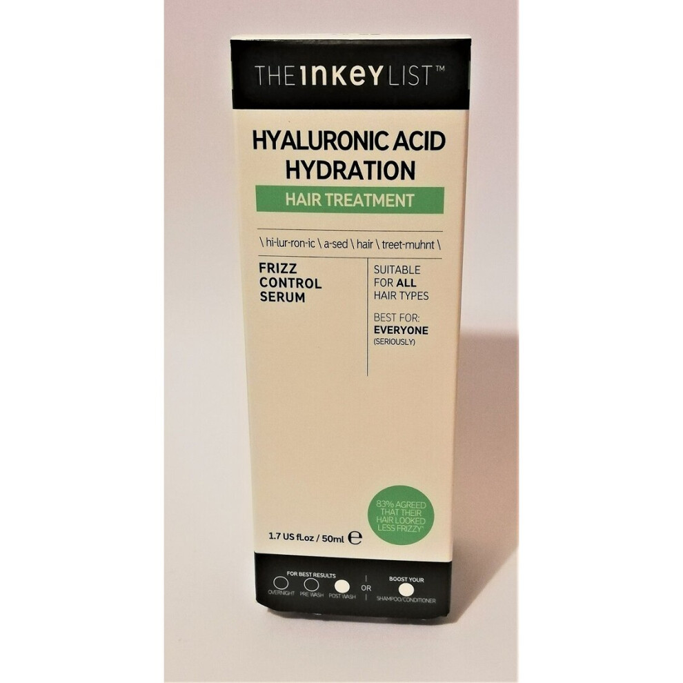 The INKEY List Hyaluronic Acid Hydrating Hair Treatment Frizz Control