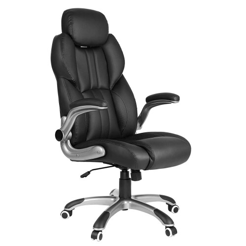 SONGMICS Office Chair with Adjustable Headrest, High Back 81 cm, Racing