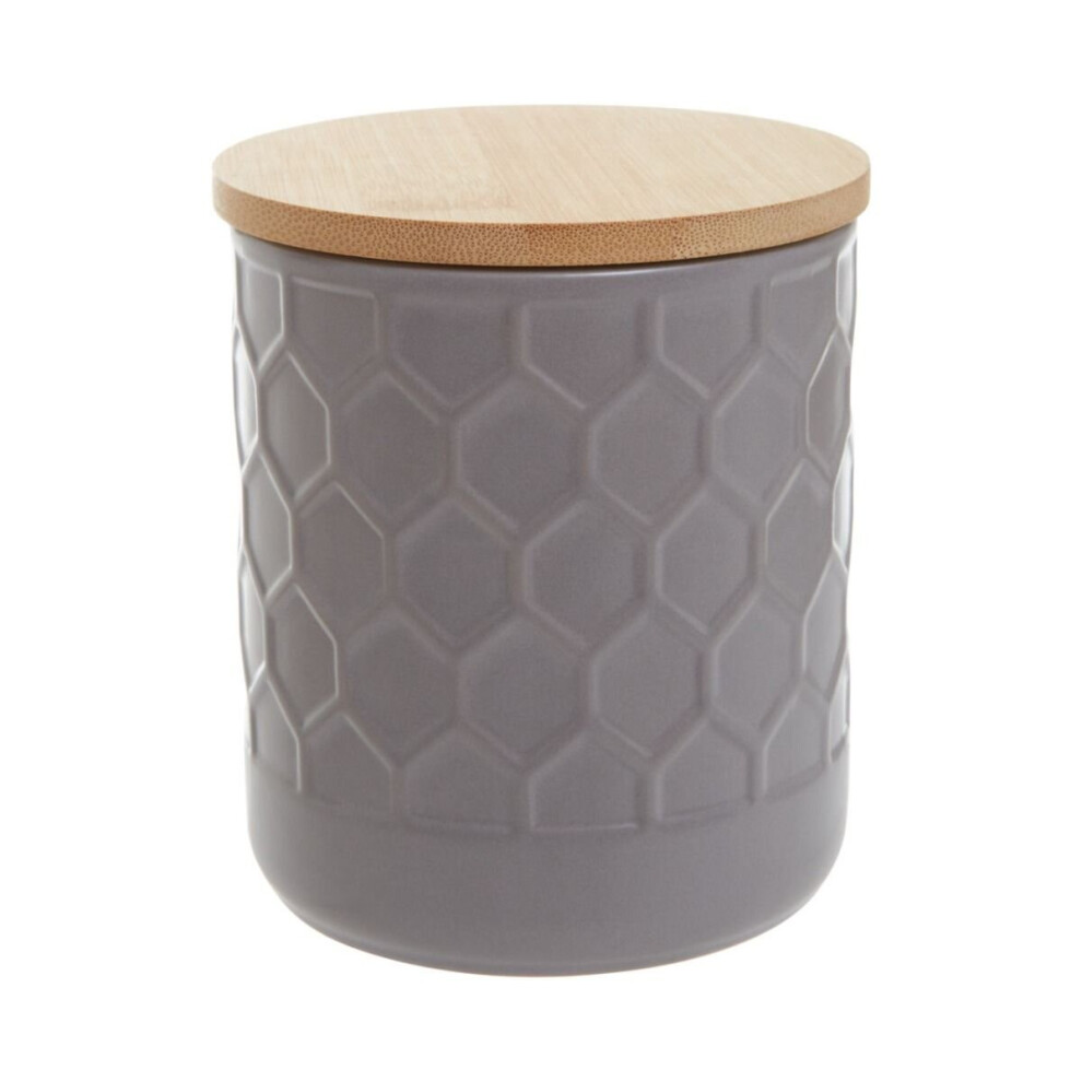 Premier Housewares Geome Storage Canister - 550Ml Grey