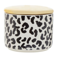 Luxe Handcrafted Small Stoneware Canister,Minimalist Storage Jar With Silicone Seal,Food Storage Container