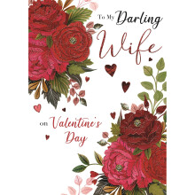 Boxed Darling Wife Embellished Valentine's Day Greeting Card Keepsake Cards