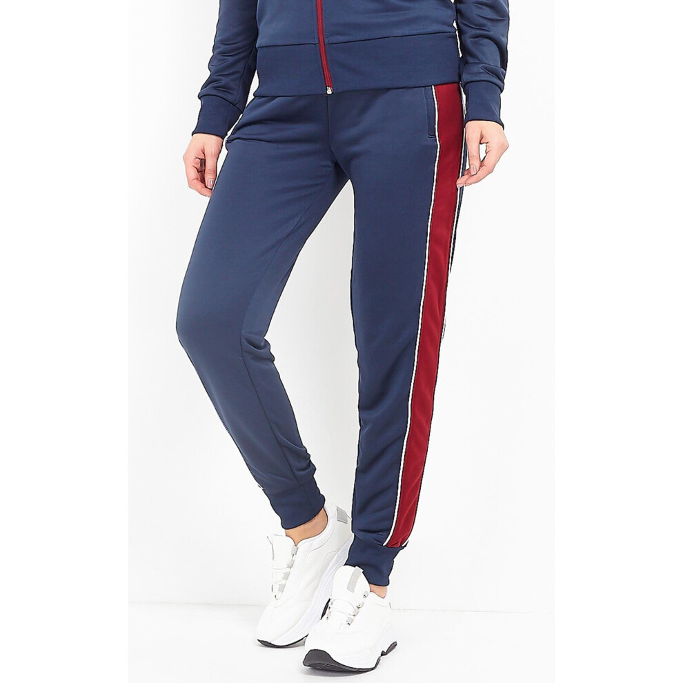 (Navy, XS) Ladies Jogging Bottoms Gym Pants Joggers Trousers