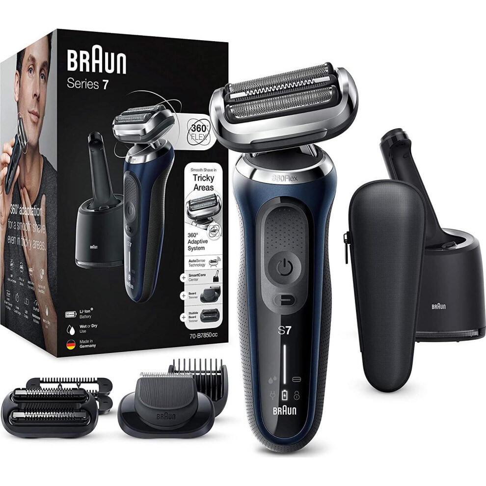 Braun Series 7 Electric Shaver, Electric Razor for Men With Beard Trimmer and Stubble Beard Trimmer