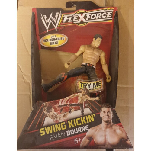 WWE FlexForce Figure Swing Kickin Evan Bourne