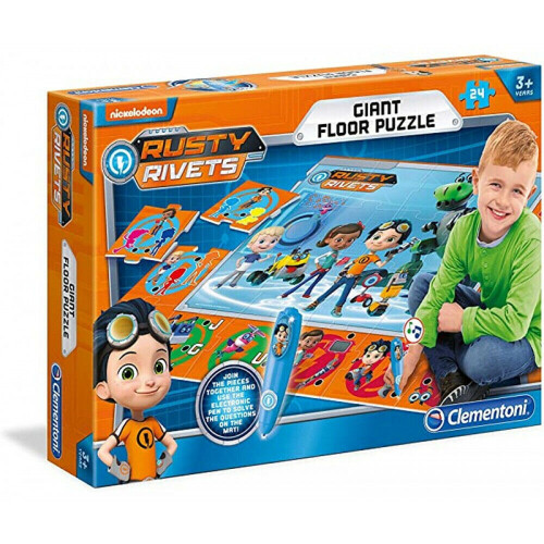 Clementoni Clementoni Rusty Rivets Giant Floor Puzzle Electronic Game 24 Piece