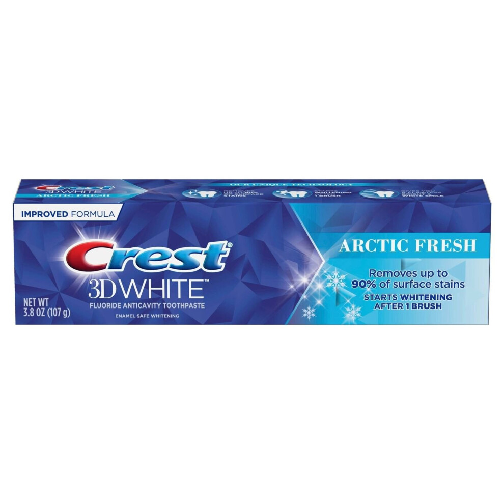 Crest 3D White Arctic Fresh Whitening Toothpaste, 3.8 oz (107 g), USA Import