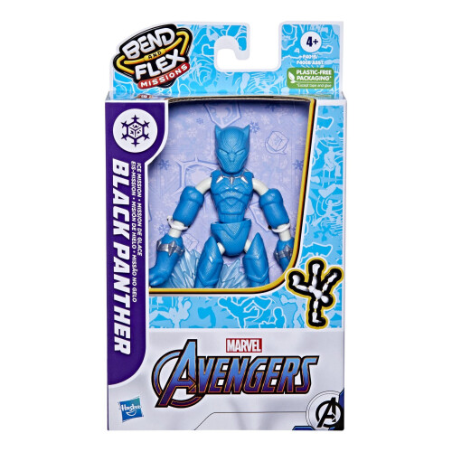 Marvel Marvel Avengers Bend & Flex Ice Mission Black Panther Action Figure