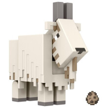 Mattel Minecraft Goat Action Figure da 3,25 pollici con 1 pezzo Build-a-Portal e 1 accessorio Giocattolo da costruzione ispirato al videogioco Re