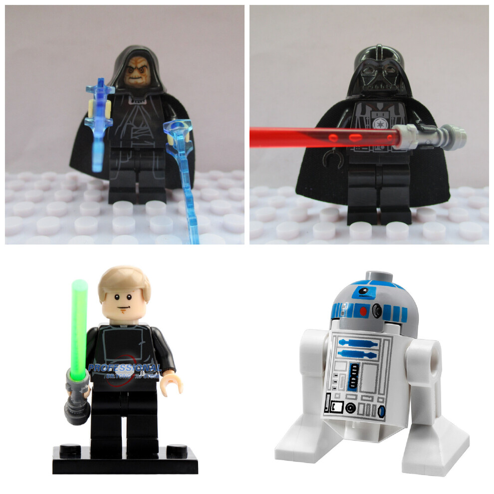 Star Wars Toys Mini Action Figures Fit Lego Luke Darth Vader Emperor