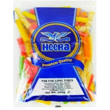 (Pack of 1) Heera Far Far Long Tubes (Fryums) 200g, A Flaky, Crispy And Crunchy Vibrant Snack, Either Eaten As A Snack Or Served To Accompany A Meal