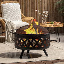 Fire Pit BBQ Firepit Brazier Outdoor Garden Stove Patio Heater