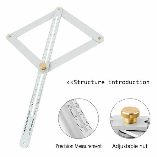 Bevel Corner Protractor Metal Multi Angle Tool Ruler Finder Protractor 1