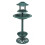 Garden Bird Bath Feeding Station Planter Solar Powered Light Ornament 1