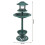 Garden Bird Bath Feeding Station Planter Solar Powered Light Ornament 2