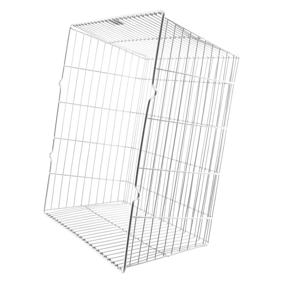 Spares2go Universal Cooker Hob Vent Guard / Deep Tumble Dryer Outlet Square Cage Zinc Coated (14'' X 14'' X 8'')