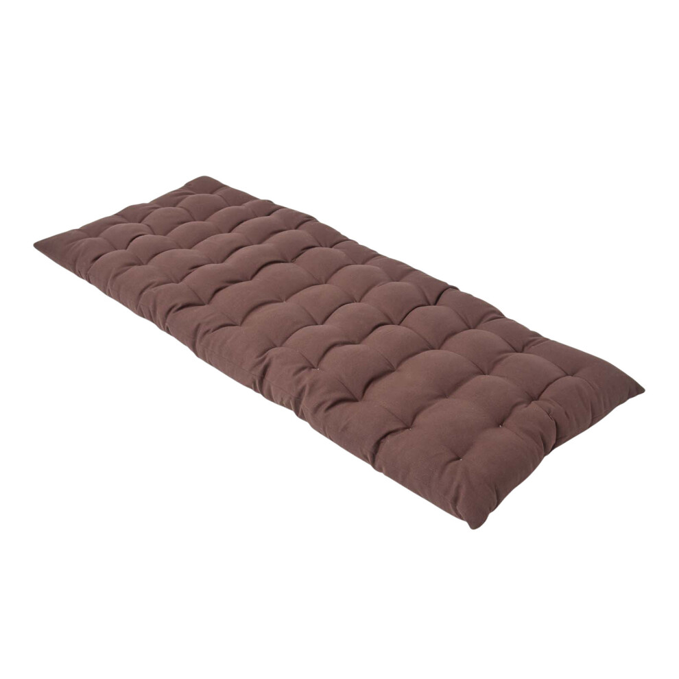 Homescapes (Two Seater, Chocolate) Bench Cushion Brown