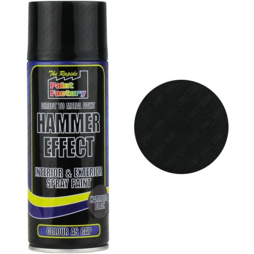 Rapide Black Hammered Spray Paint 400ml 2