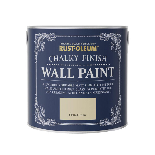 Rust-Oleum Rust-Oleum Chalky Wall Paint Clotted Cream Matt 2.5L