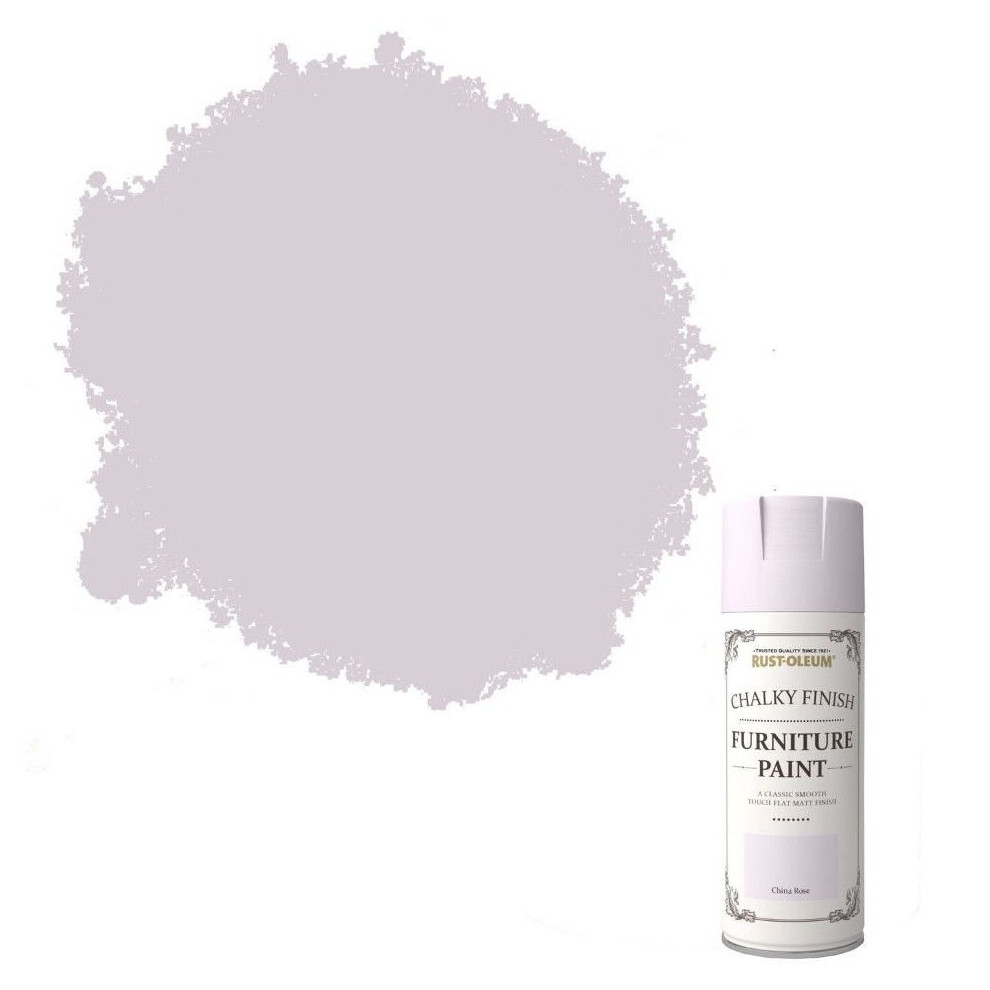 Rust-Oleum 400ml China Rose Spray Paint Chalk Chalky Furniture Spray Paint Shabby Chic