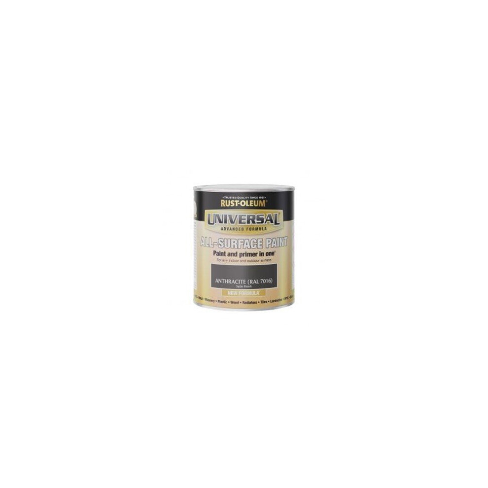 Rust-Oleum Universal Satin All-Surface Brush Paint 750Ml Anthracite