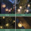 (Warm White) GardenKraft 60 Outdoor Globe String Lights / Solar Powered 7