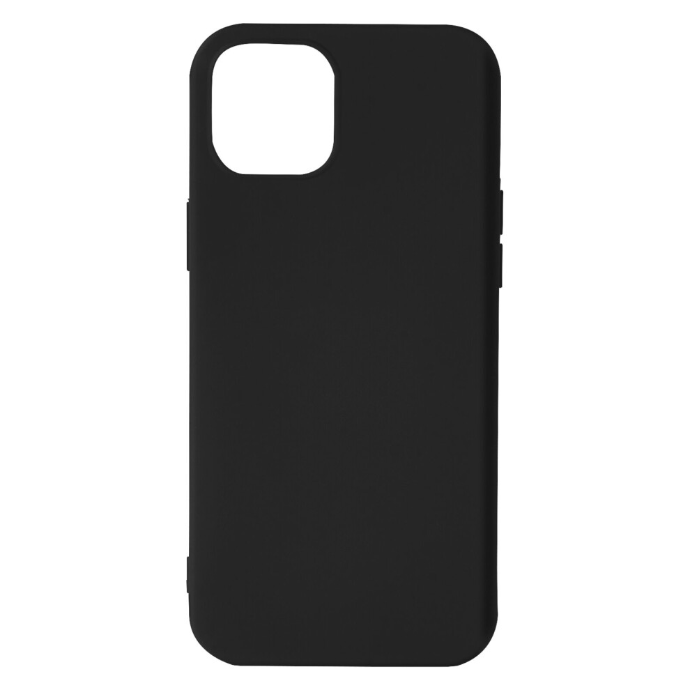 Case for iPhone 13 Mini Silicone Semi-Rigid Soft-touch Finish black