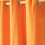 Homescapes (W 137cm x Drop 182cm, Orange) Plain Cotton Eyelet Curtains 2