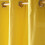 Homescapes (W 137cm x Drop 182cm, Yellow) Plain Cotton Eyelet Curtains 2