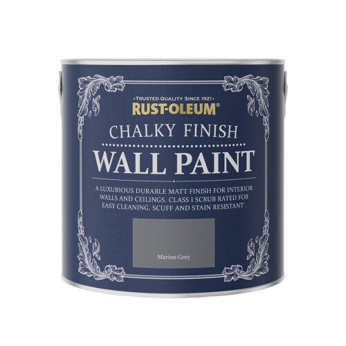 Rust-Oleum Rust-Oleum Chalky Wall Paint Marine Grey Matt 2.5L