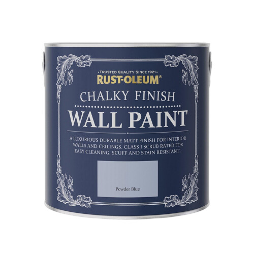 Rust-Oleum Rust-Oleum Chalky Wall Paint Powder Blue Matt 2.5L