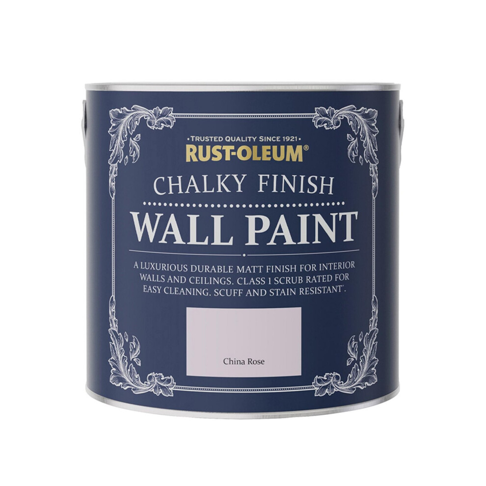 Rust-Oleum Chalky Wall Paint China Rose Matt 2.5L