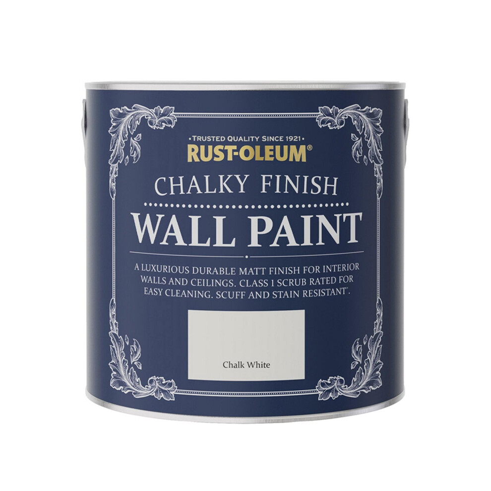 Rust-Oleum Chalky Wall Paint Matt 2.5L White