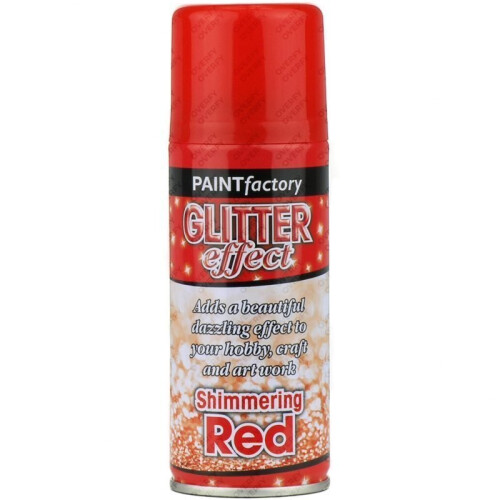 Rapide Red Glitter Spray Paint 200ml