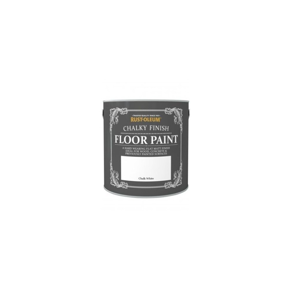 Rust-Oleum Chalky Chalk White Floor Paint 2.5L