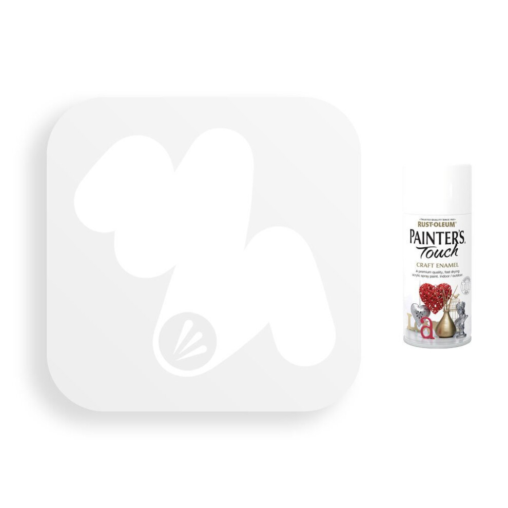 Rust-Oleum White Gloss Spray Paint Painter's Touch Craft Enamel 150ml
