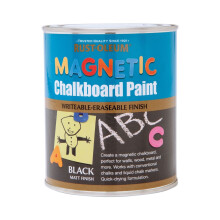 Rust-Oleum Magnetic Black Chalkboard Brush Paint Matt 750ml