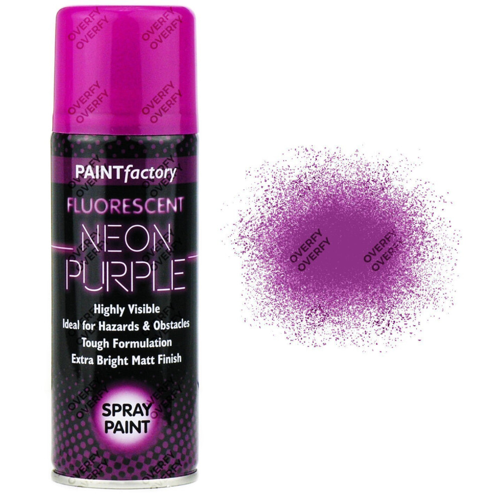 Rapide Neon Spray Paint Fluorescent 200Ml Purple