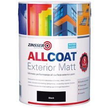 Zinsser Allcoat Multi-Surface Self-Primer Exterior 15 Year WB Matt Black 2.5L