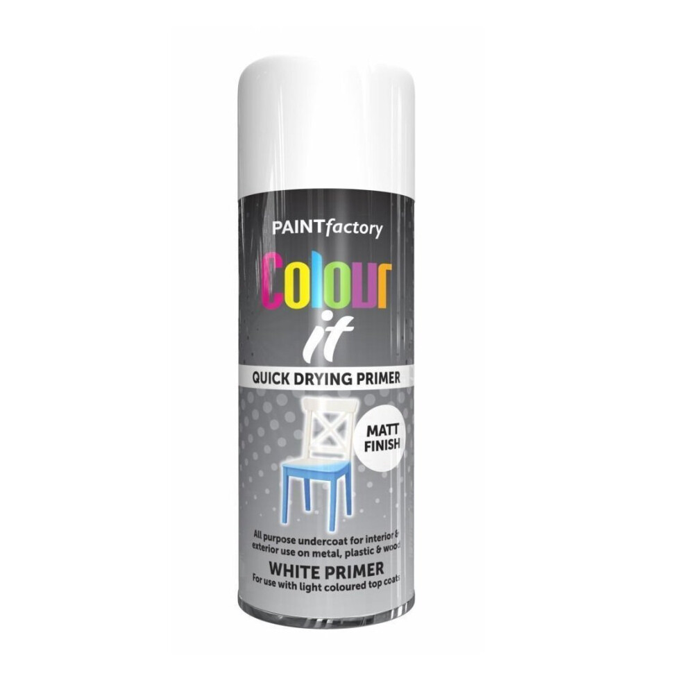 Colour It White Primer Spray Paint Matt 400ml