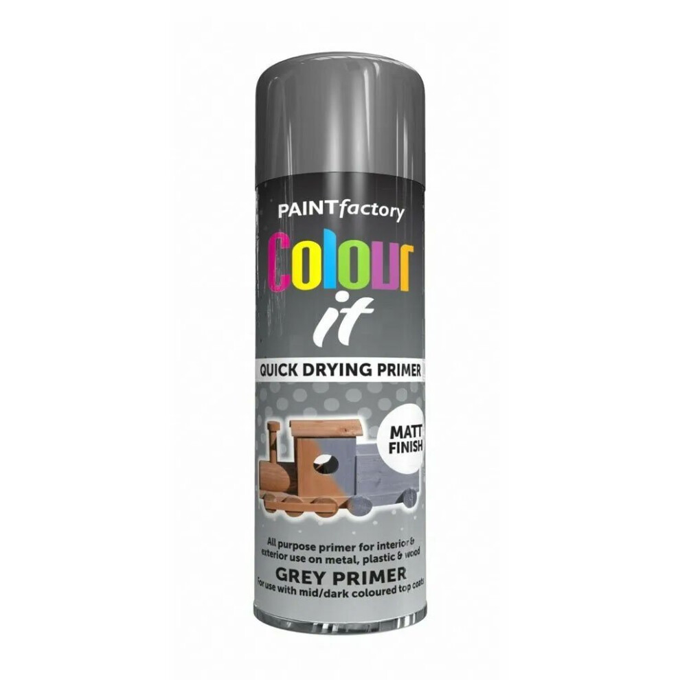 Colour It Grey Primer Spray Paint Matt 400ml