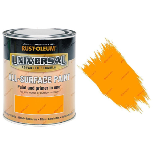 Rust-Oleum Rust-Oleum Universal Sunset Orange Gloss All-Surface Brush Paint 750ml