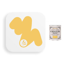 Rust-Oleum Lemon Jelly Chalky Paint 750ml Shabby Chic Furniture