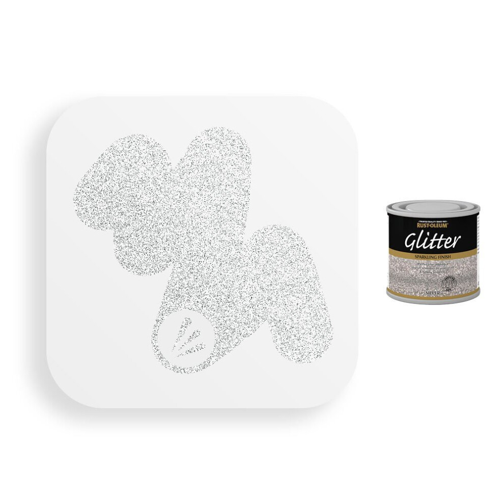 Rust-Oleum Sparkling Silver Glitter Paint Toy Safe 125ml