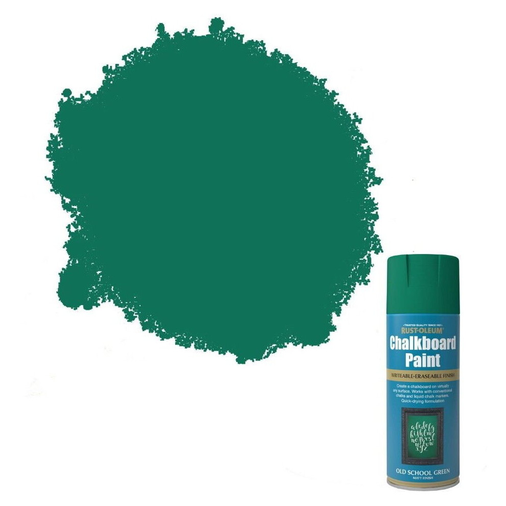 Rust-Oleum Old School Green Chalkboard Spray Paint Matt Blackboard 400ml