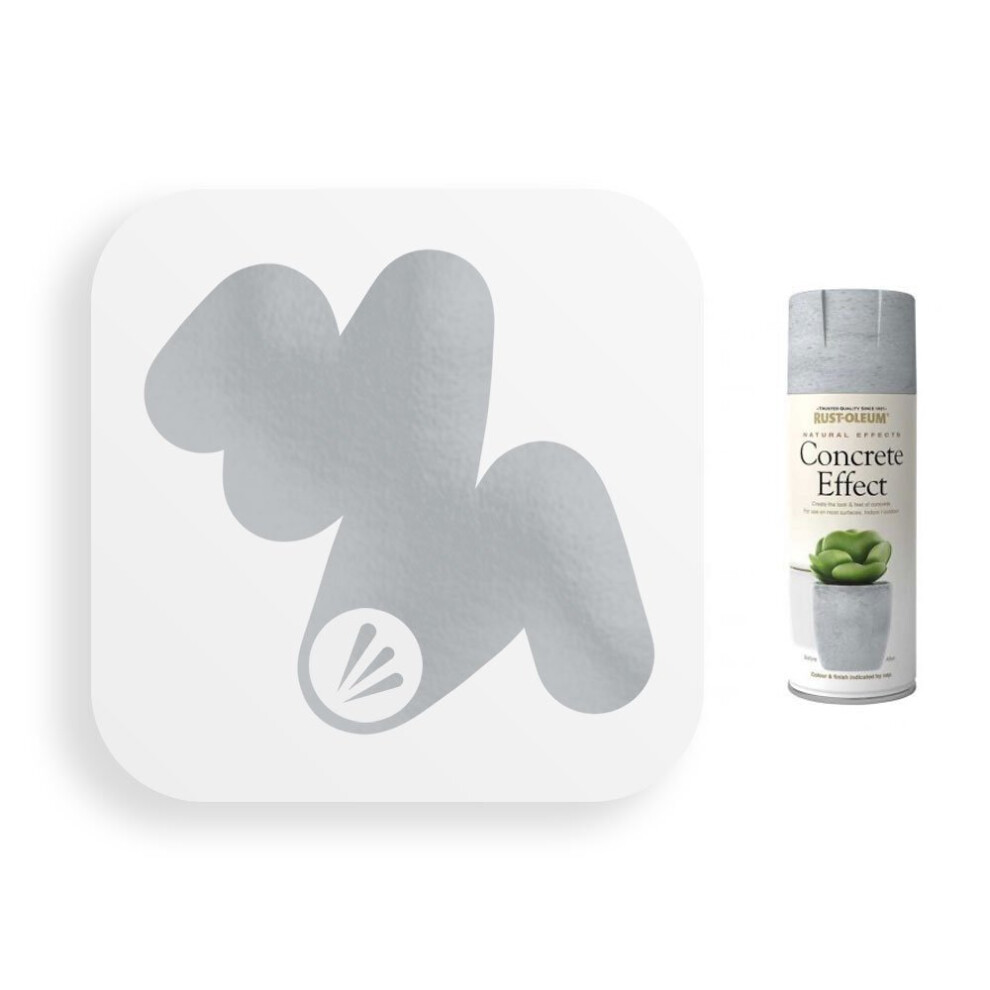 Rust-Oleum Concrete White Grey Spray Paint 400ml