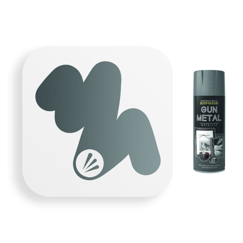 Rust-Oleum Rust-Oleum Metallic Gun Metal Grey Spray Paint 400ml