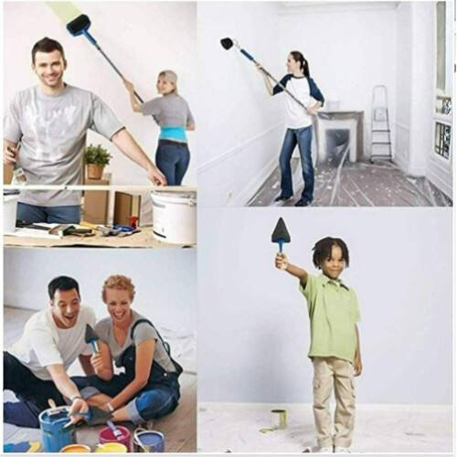 (8PCS) Paint Runner Pro Wall Painting Roller Brush Kit 1