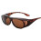 (Leopard Tea) UV400 Polarised Sunglasses Over Glasses 2