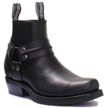 Grinders Renegade Low Square Toe Harness Boot In Black Size UK 11 / EU 45